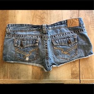 Vanity jean shorts. Very short. Size 32.